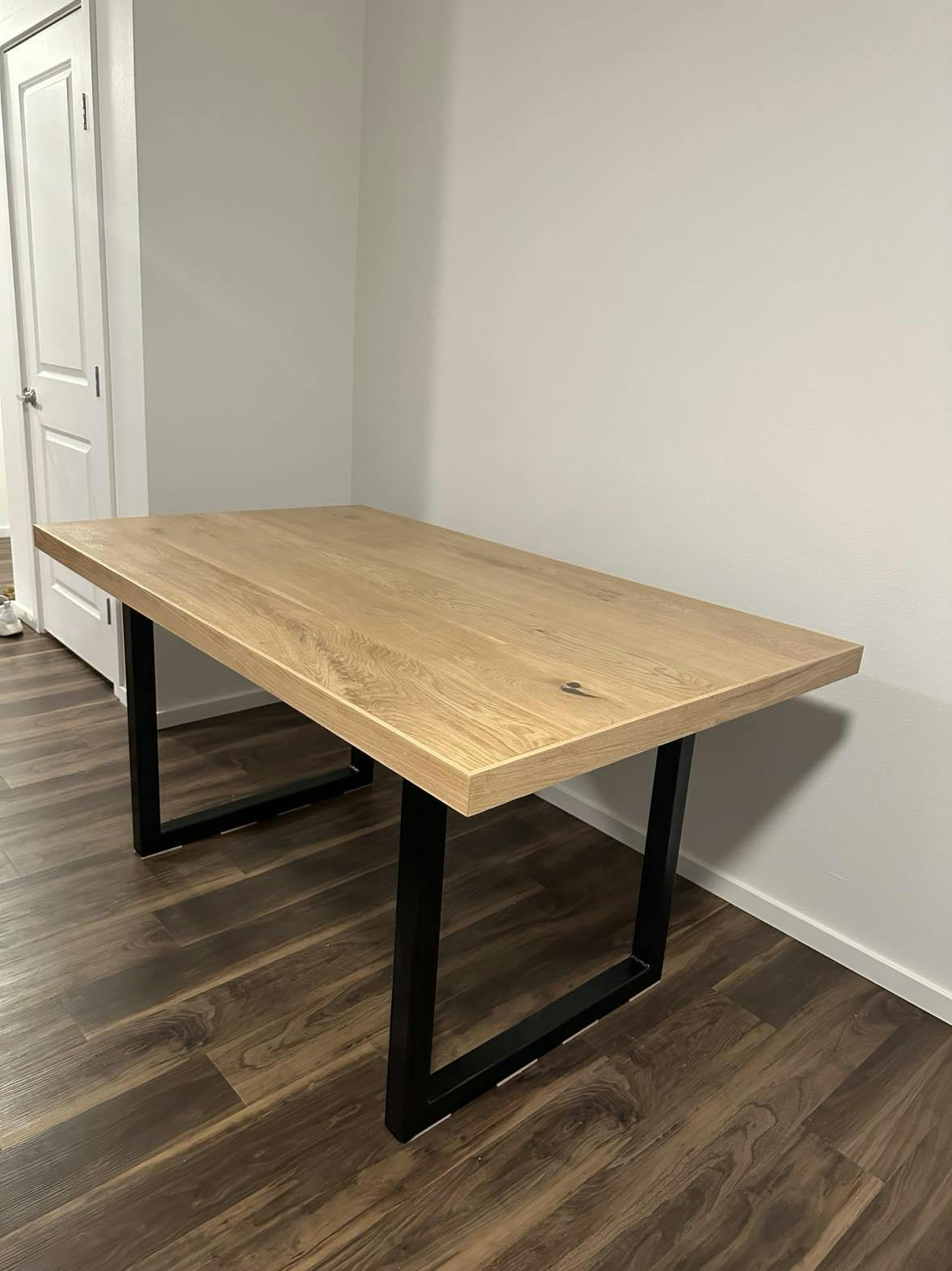 A custom table that we built